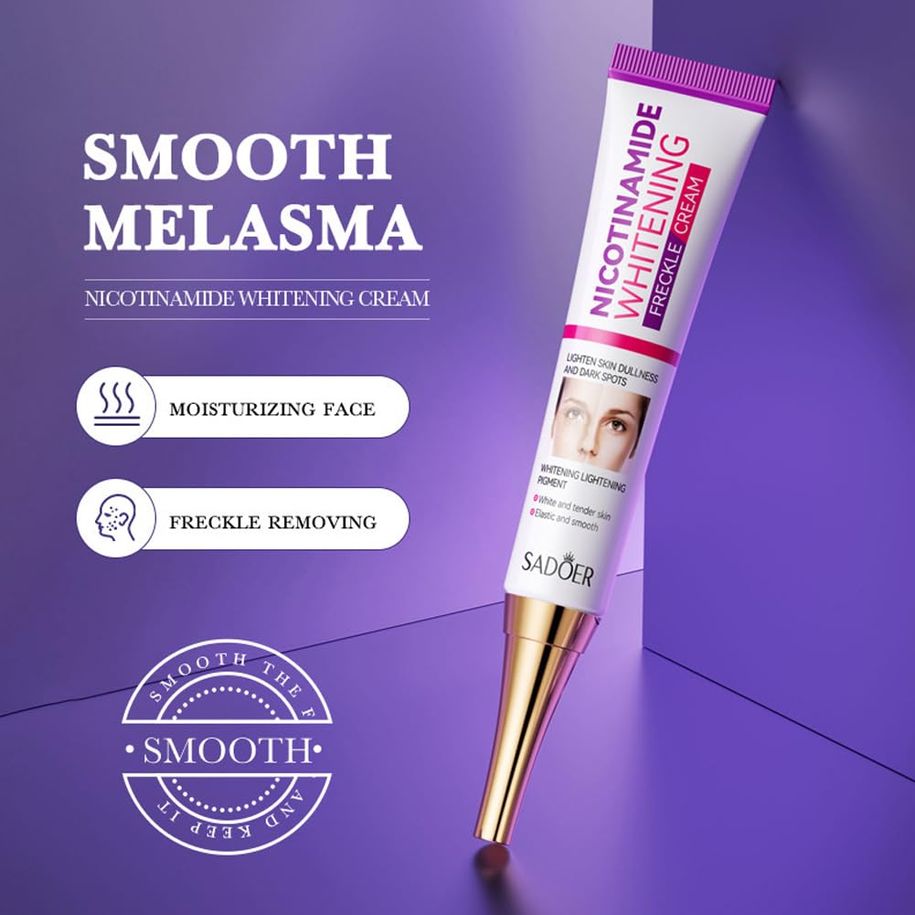 Nicotinamide Whitening Freckles Cream Remove Melasma Dark Spot Acne Marks Lightening Melanin Brightens Skin Tone Face Skin Care
