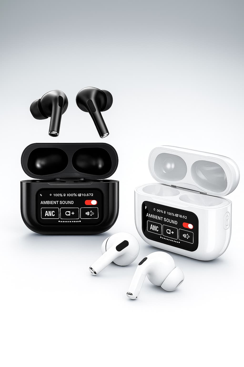 Original A9 Pro Airpods Anc/enc Touch Screen Wireless Earbuds | A9 Airpods Pro | Best Quality Airpods