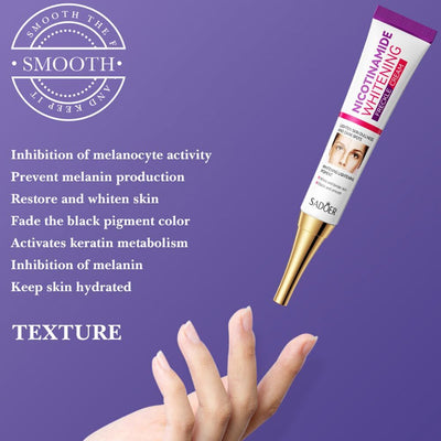 Nicotinamide Whitening Freckles Cream Remove Melasma Dark Spot Acne Marks Lightening Melanin Brightens Skin Tone Face Skin Care